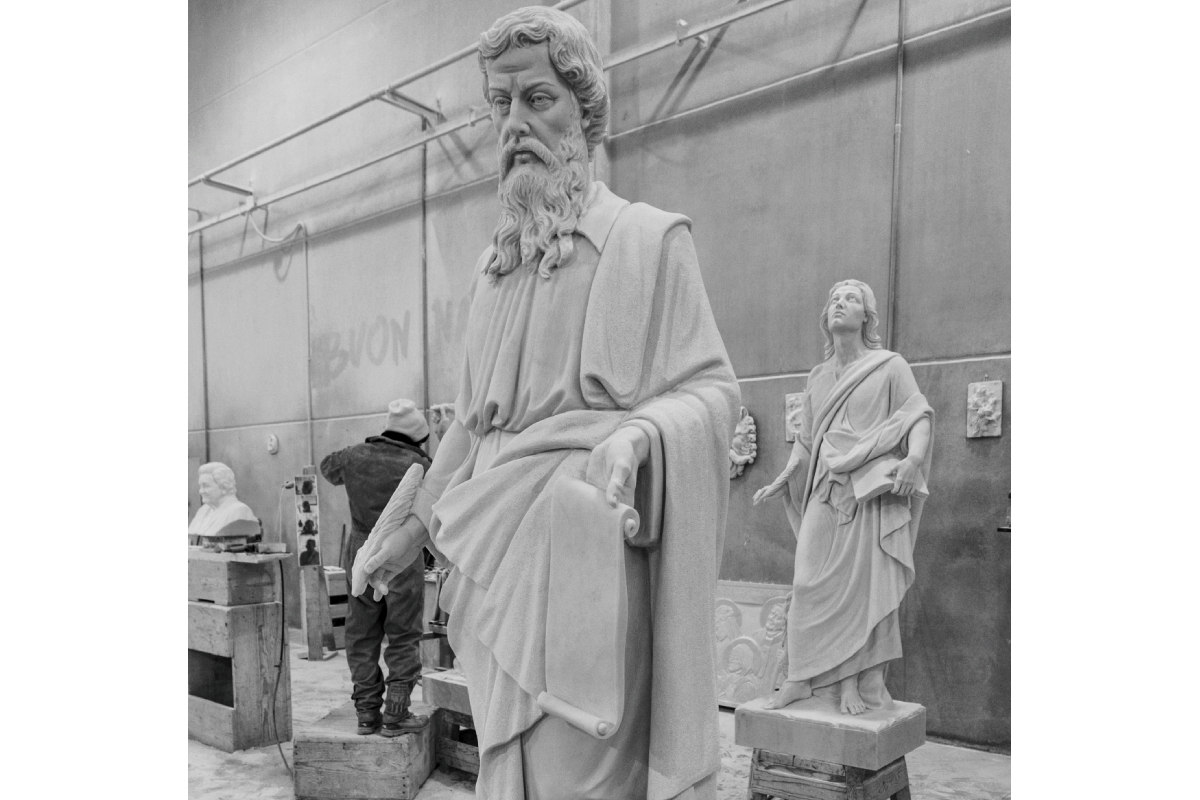 St.Gabriel the Archangel Catholic Church, Mckinney, Texas, 2019 – Evangelist statues – 7' high 