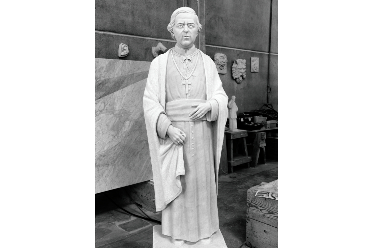 SSPX St.Mary's Immaculata, St. Mary's, Kansas, 2022/23 – Exterior and interior statues – various sizes 12' to 4'-6”