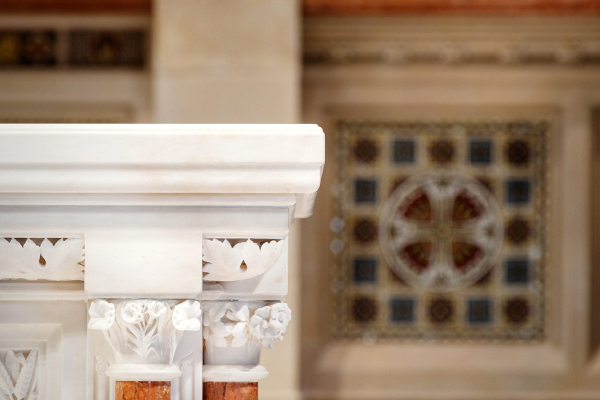 Trinity Church Wall Street, New York City, New York, 2020 – Altar restoration, sanctuary marble floor, tabernacle marble matching 